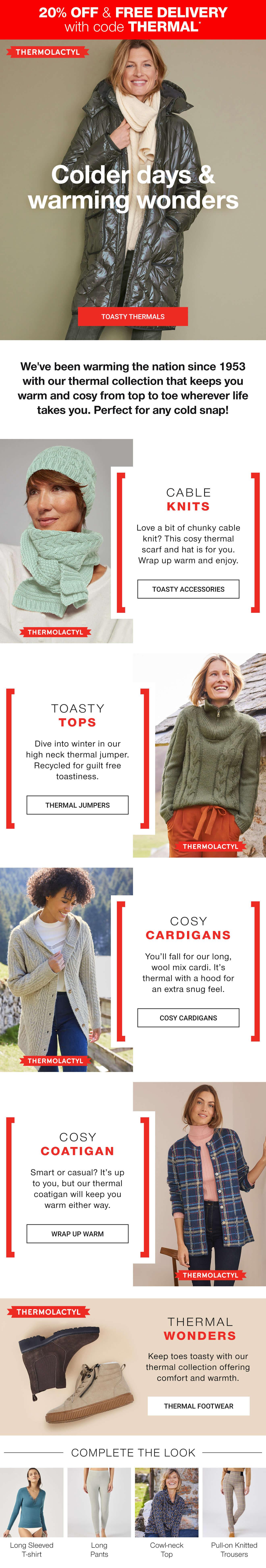 Thermolactyl - colder days and warming wonders - toasty thermals