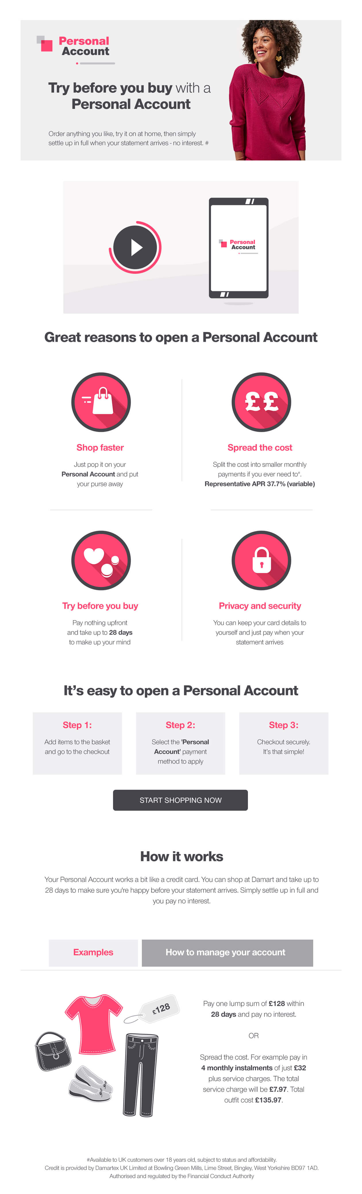 Personal Account - Try before you buy with a Personal Account